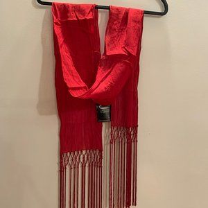 Red Cotton Rayon Scarf